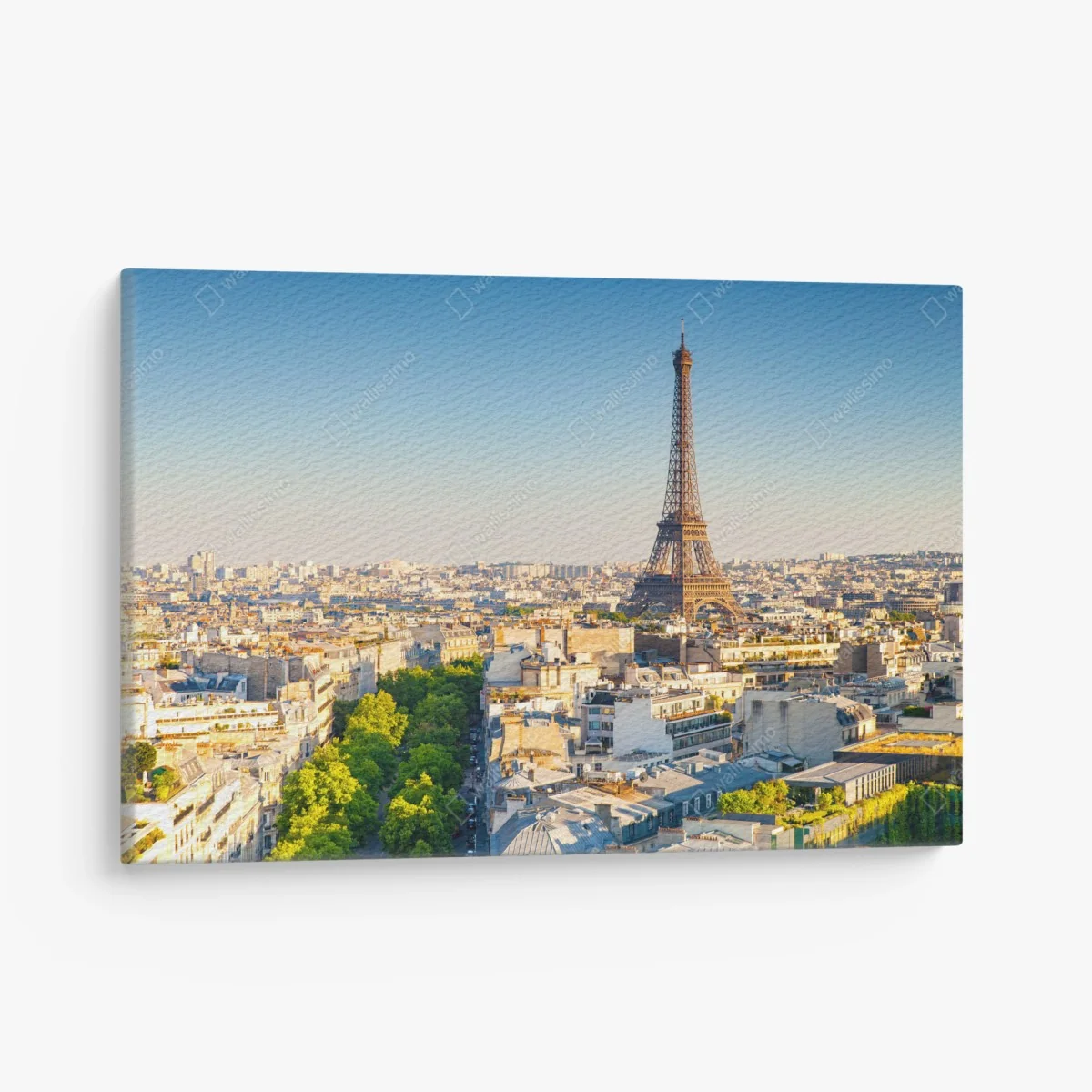 Leinwandbild Paris skyline mit dem Eiffelturm – Wallnifity®