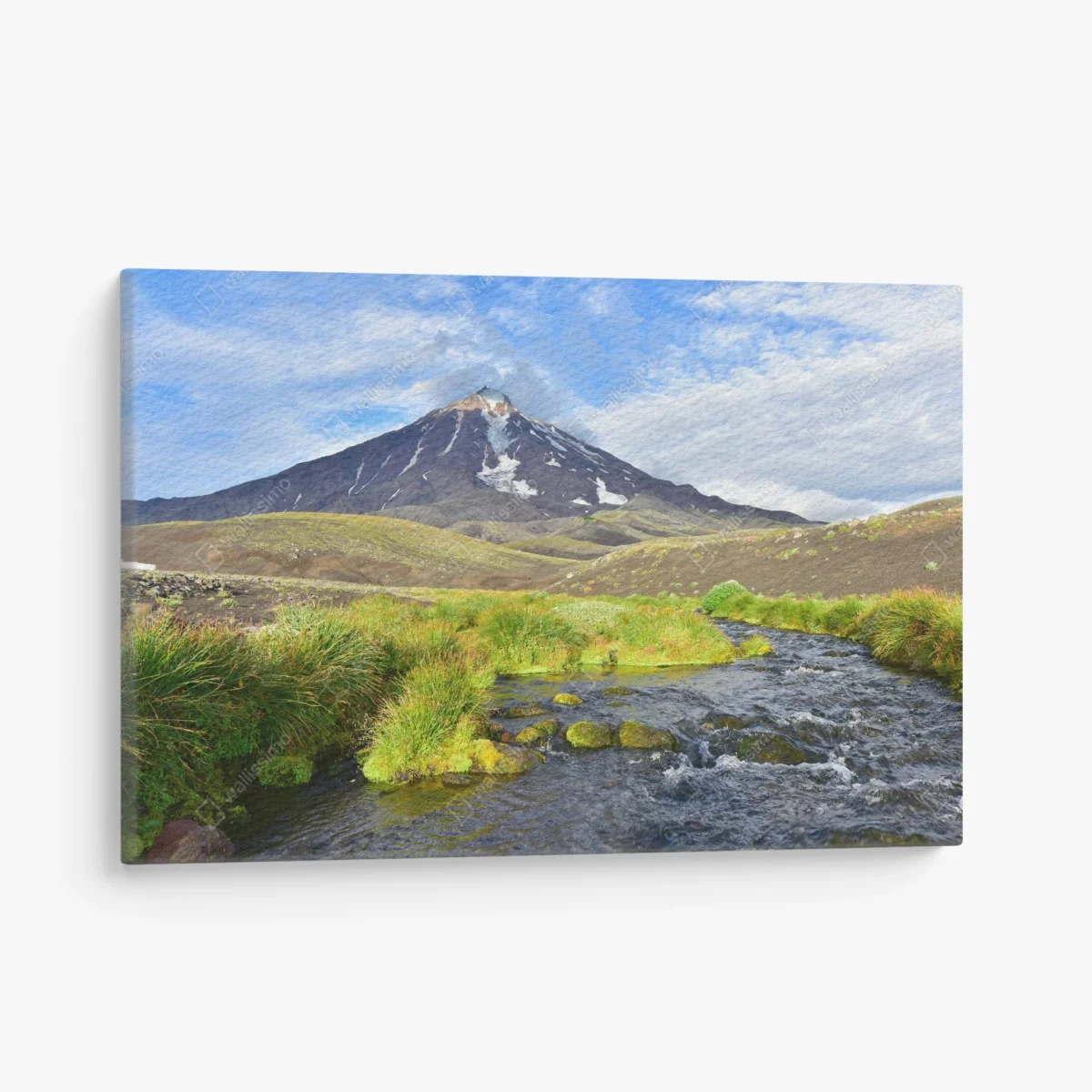 Leinwandbild blick auf den vulkan Koryaksky vom nordosthang – Wallnifity® Leinwandbild blick auf den vulkan Koryaksky vom nordosthang – Wallnifity®