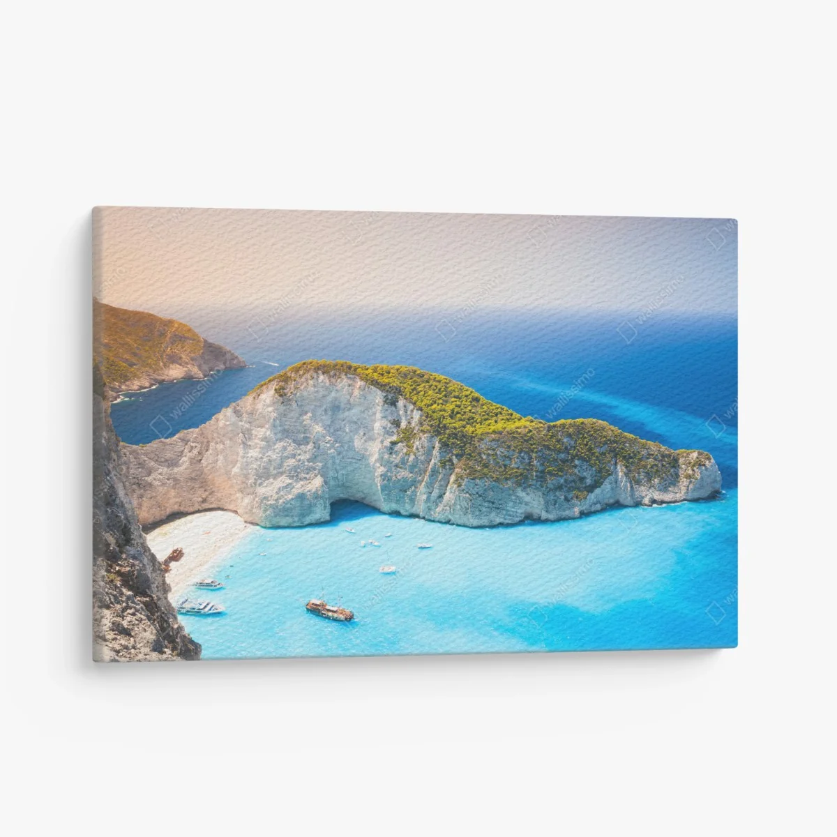 Leinwandbild türkisbucht am Navagio Strand, Zakynthos – Wallnifity® Leinwandbild türkisbucht am Navagio Strand, Zakynthos – Wallnifity®
