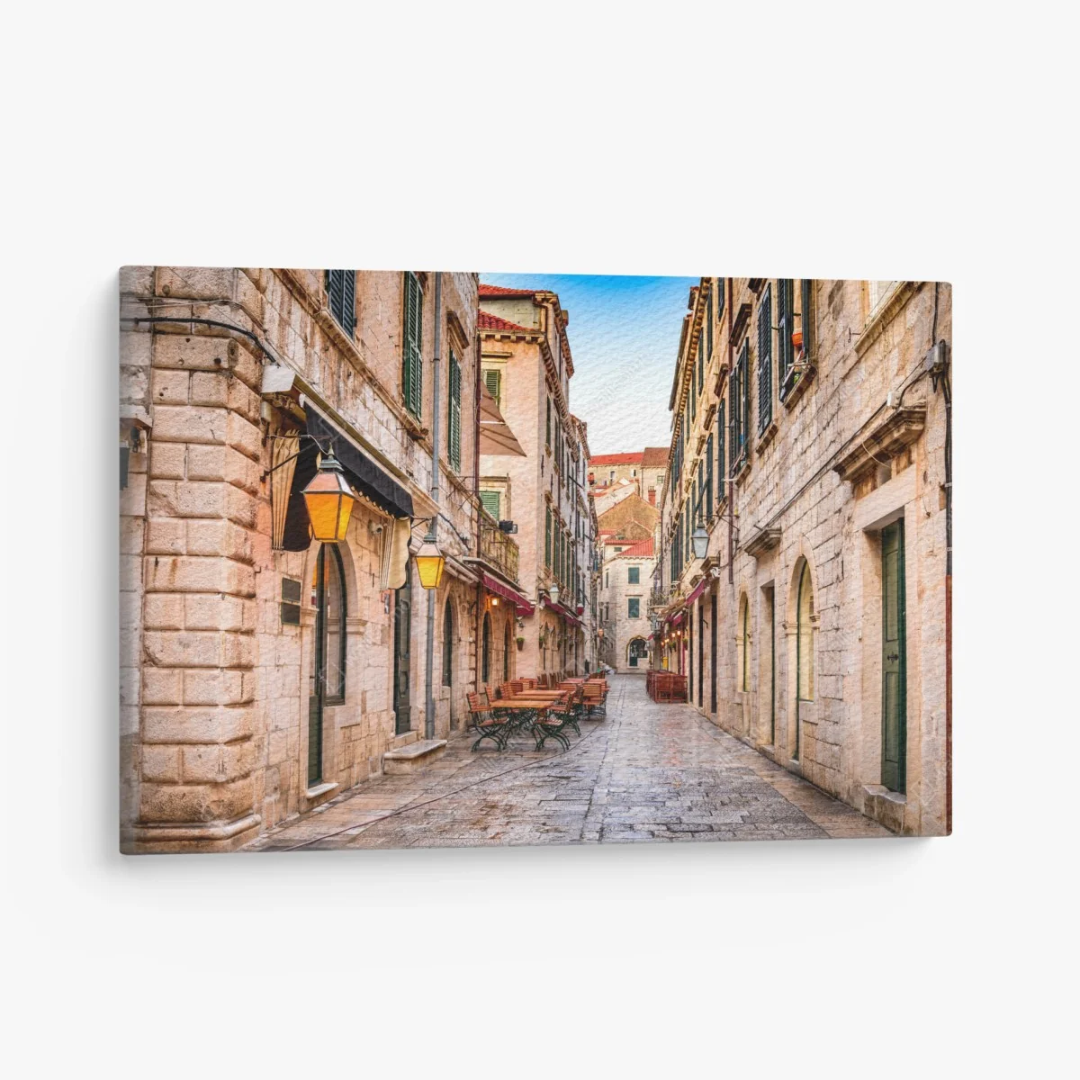 Leinwandbild Dubrovnik altstadtgasse – Wallnifity®