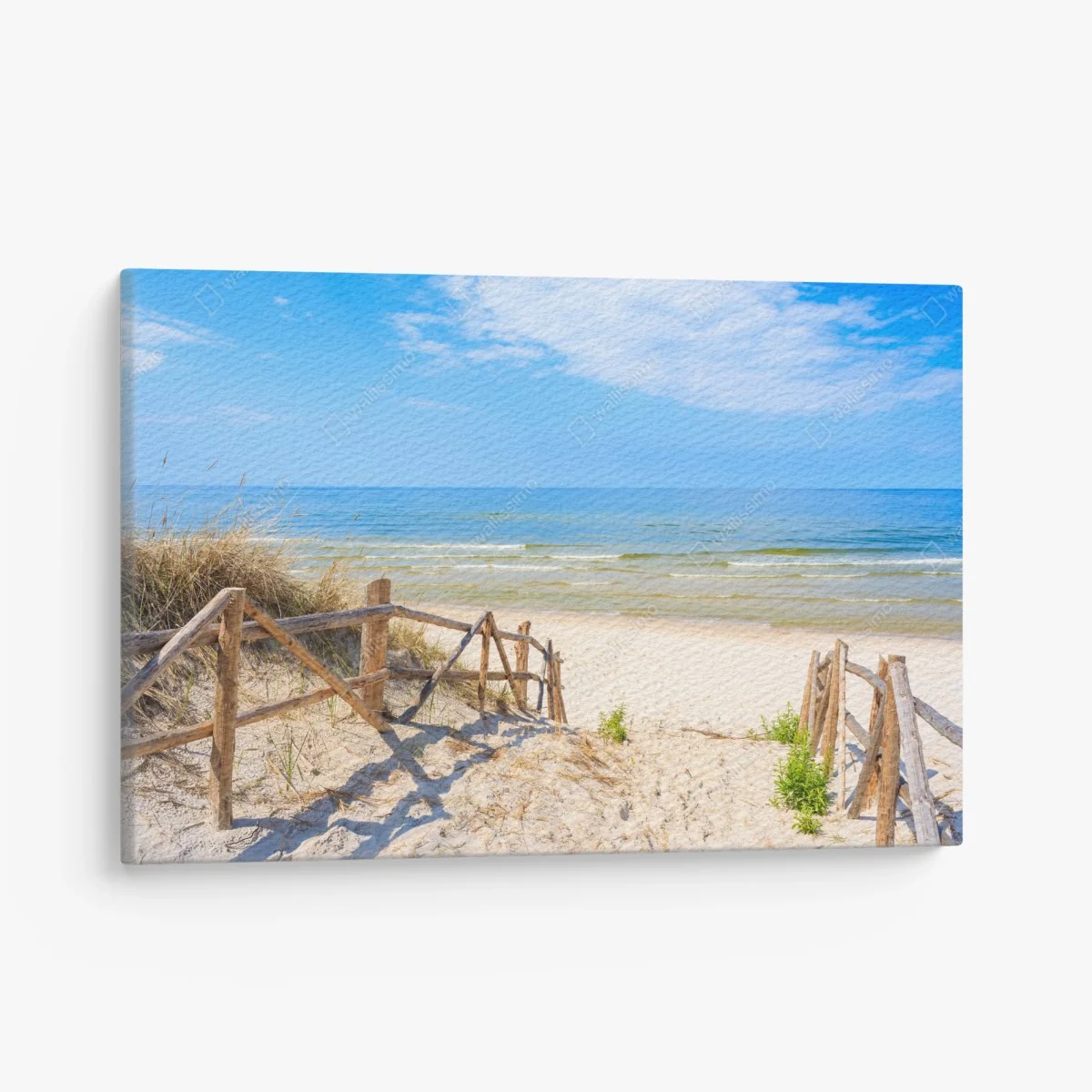 Leinwandbild zugang zum strand in Lubiatowo, Polen – Wallnifity®