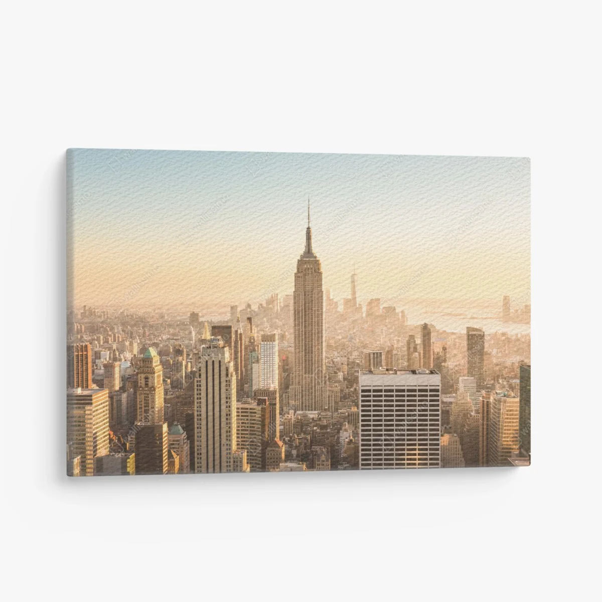 Leinwandbild New York skyline im goldenen licht – Wallnifity®