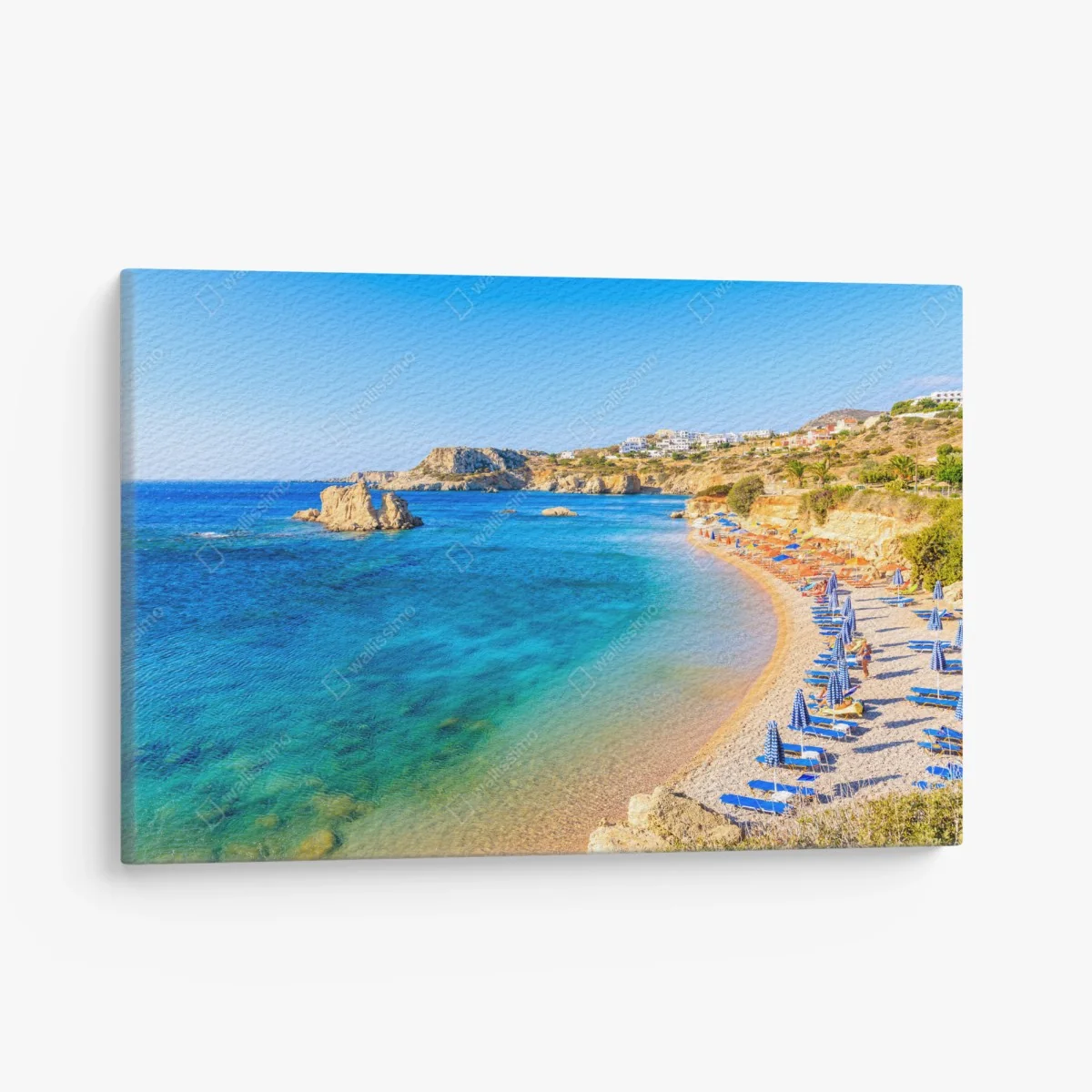 Leinwandbild strand Ammopi, Karpathos türkisfarbene bucht – Wallnifity® Leinwandbild strand Ammopi, Karpathos türkisfarbene bucht – Wallnifity®