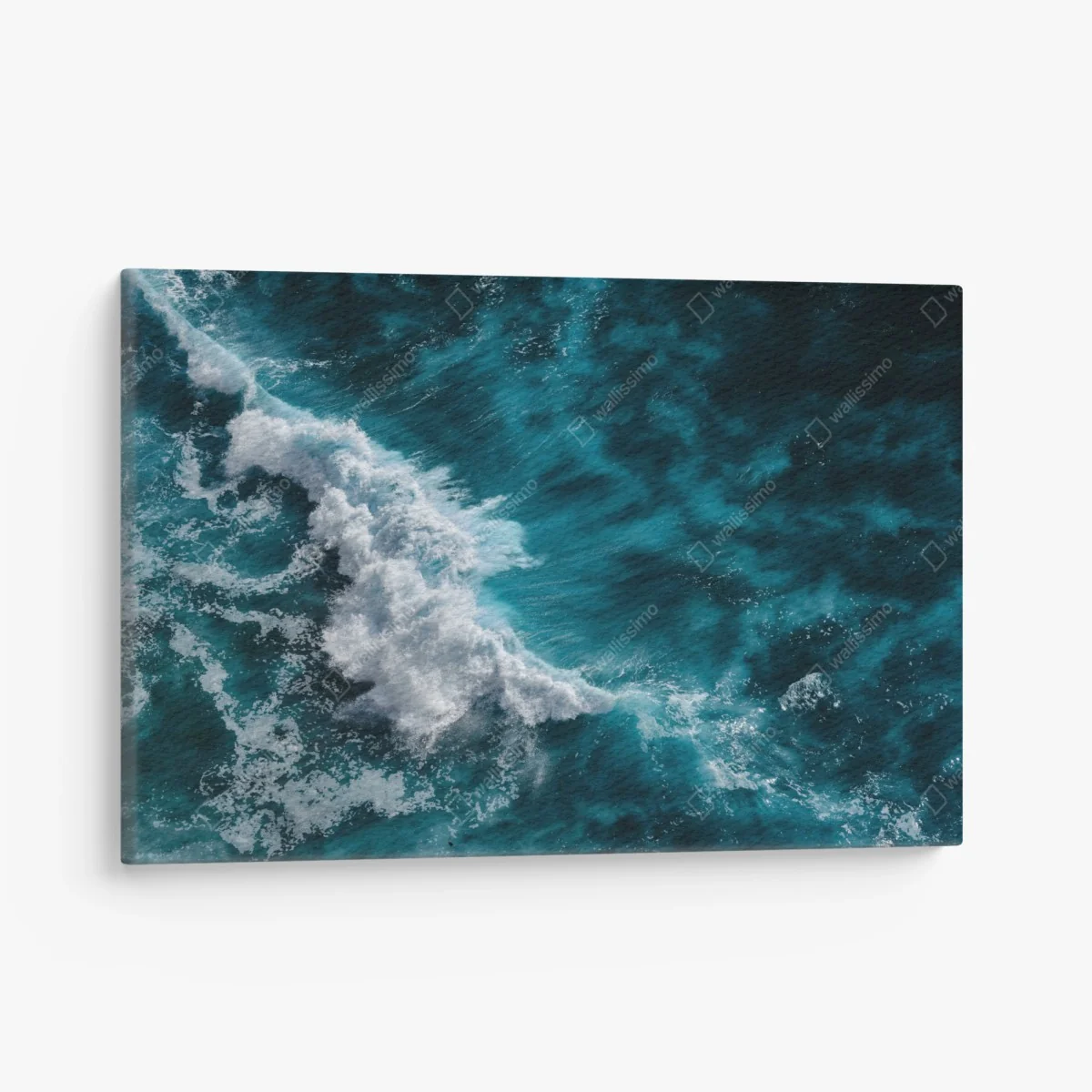 Leinwandbild türkisfarbene ozeanwellen aus der luft Bali – Wallnifity®