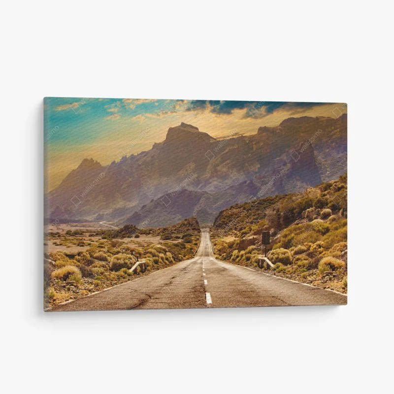 Leinwandbild eukalyptus aquarell botanisches muster auf dunklem hintergrund – Wallnifity®