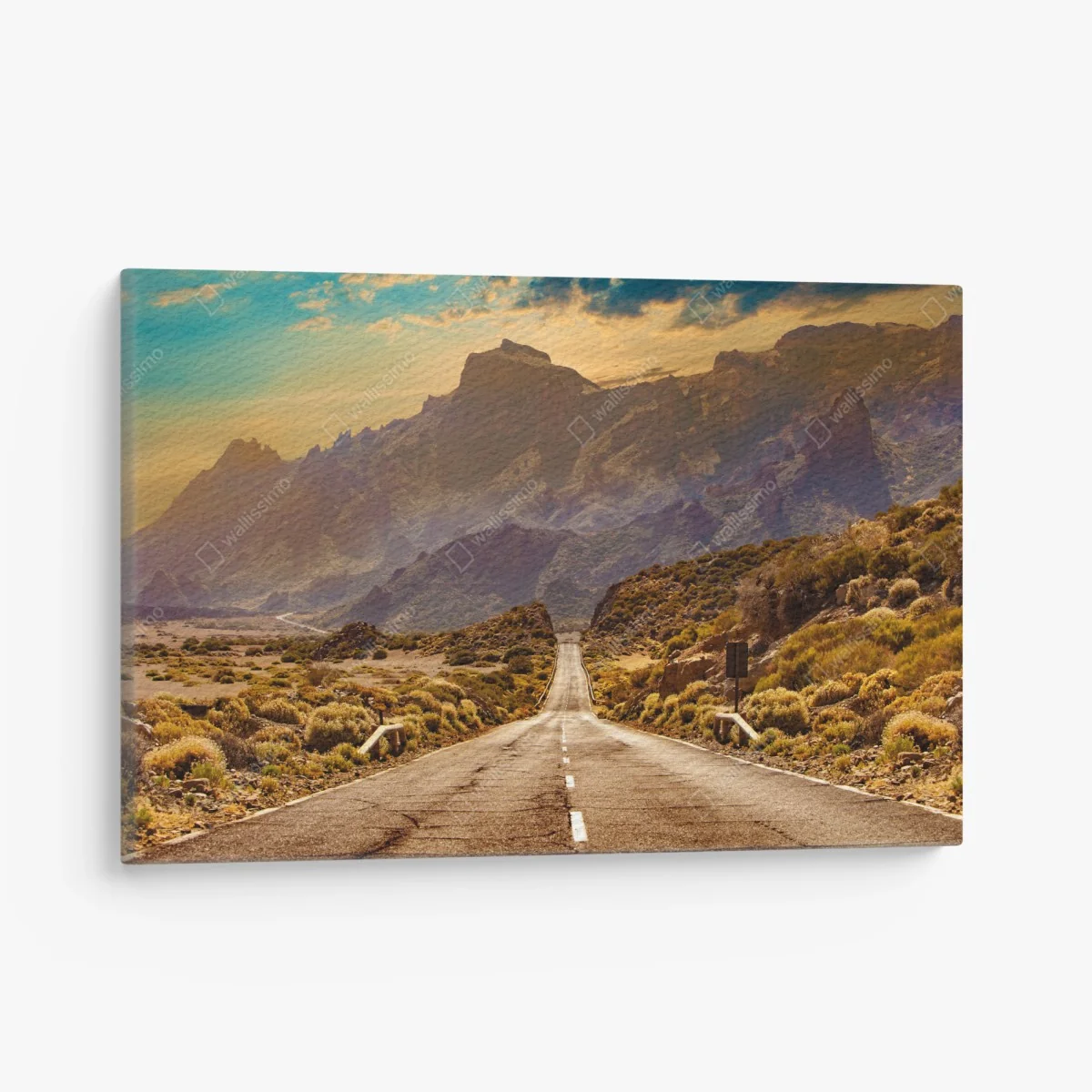 Leinwandbild straße in die berge auf Teneriffa – Wallnifity® Leinwandbild straße in die berge auf Teneriffa – Wallnifity®