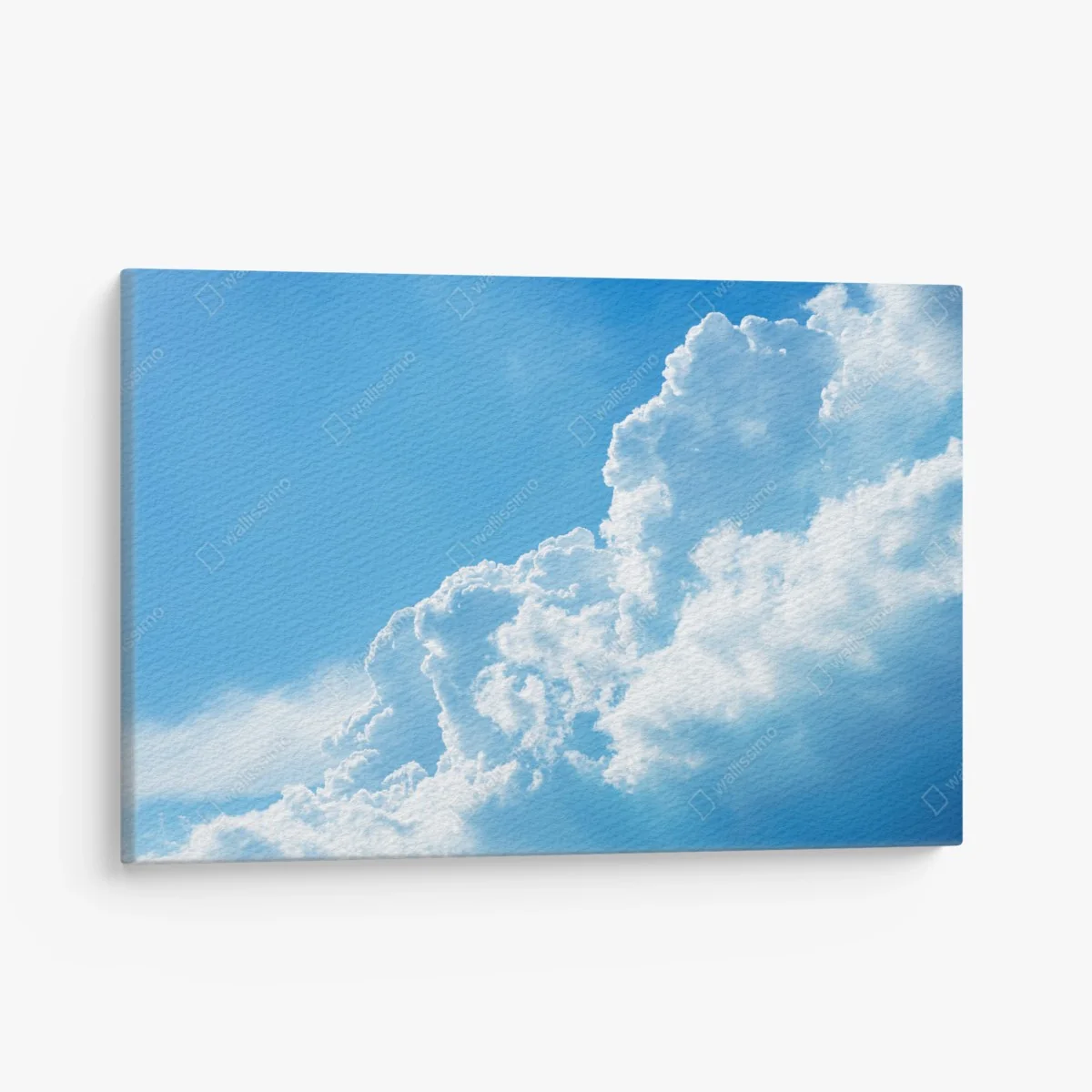 Leinwandbild sanfter blauer himmel mit fluffigen wolken – Wallnifity® Leinwandbild sanfter blauer himmel mit fluffigen wolken – Wallnifity®