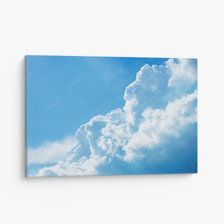 Leinwandbild sanfter blauer himmel mit fluffigen wolken – Wallnifity®