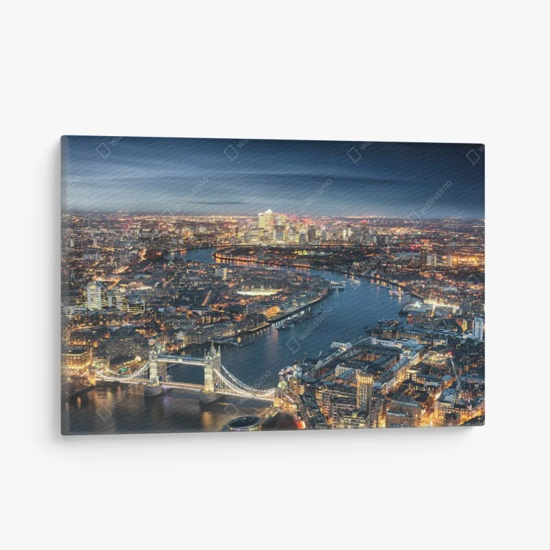 Leinwandbild feine botanische linienzeichnung mit blumen – Wallnifity®