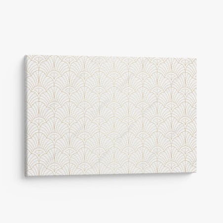 Leinwandbild goldenes art deco muster – Wallnifity®