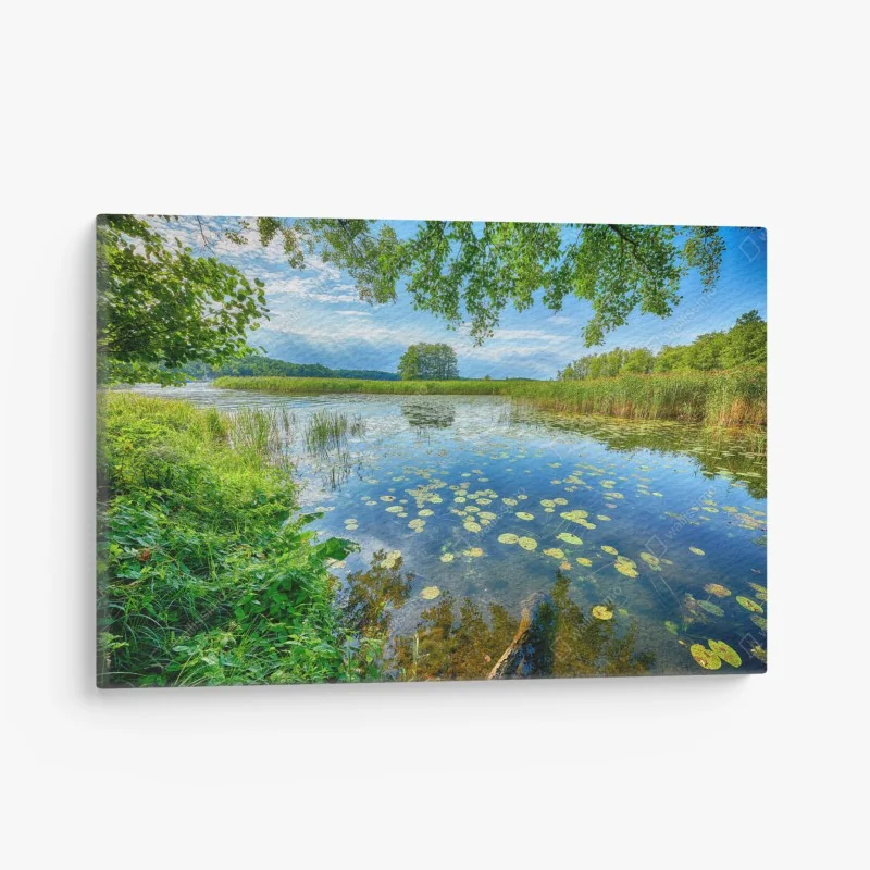 Leinwandbild sommer am Masurensee