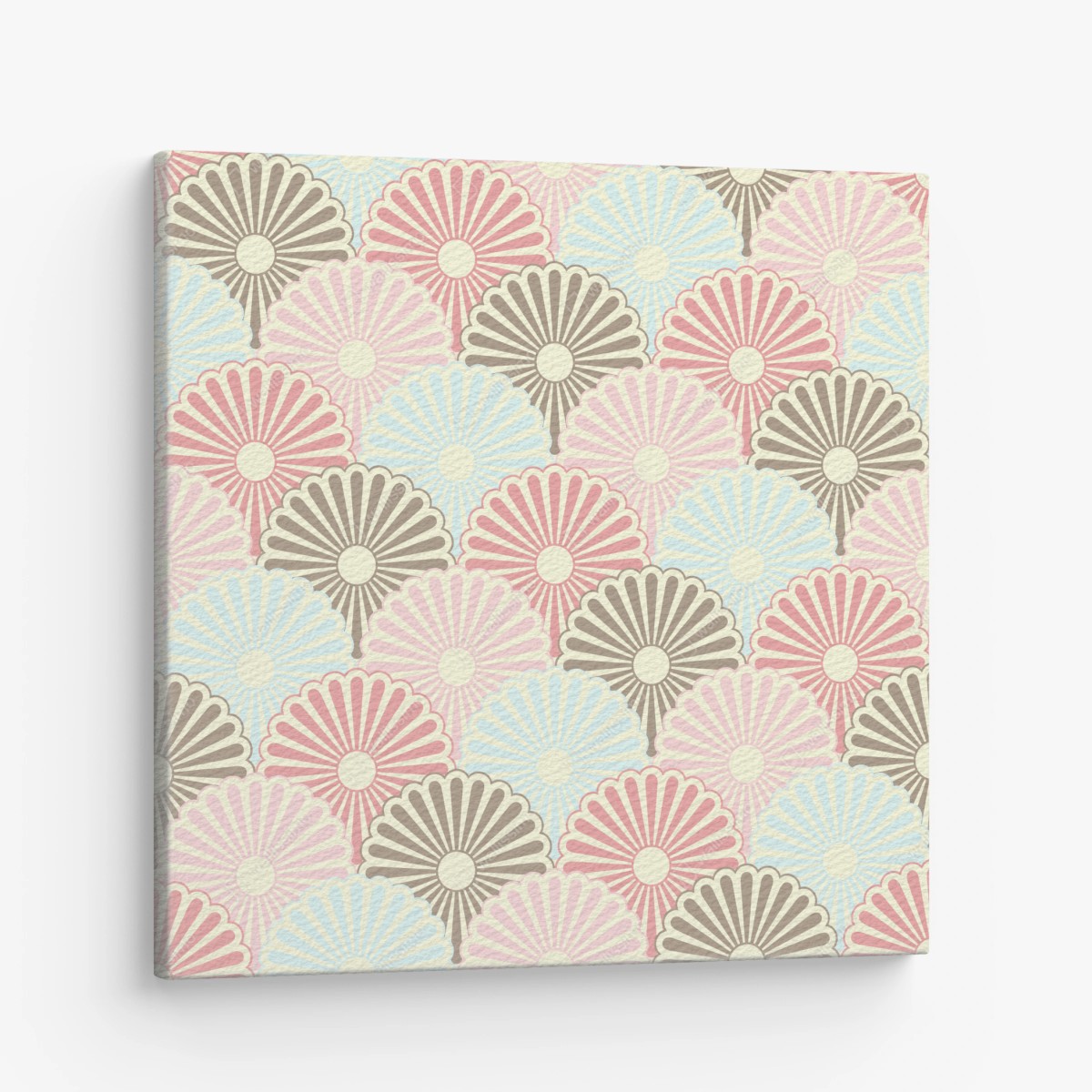 Leinwandbild pastelliges muschelmuster – Wallnifity®