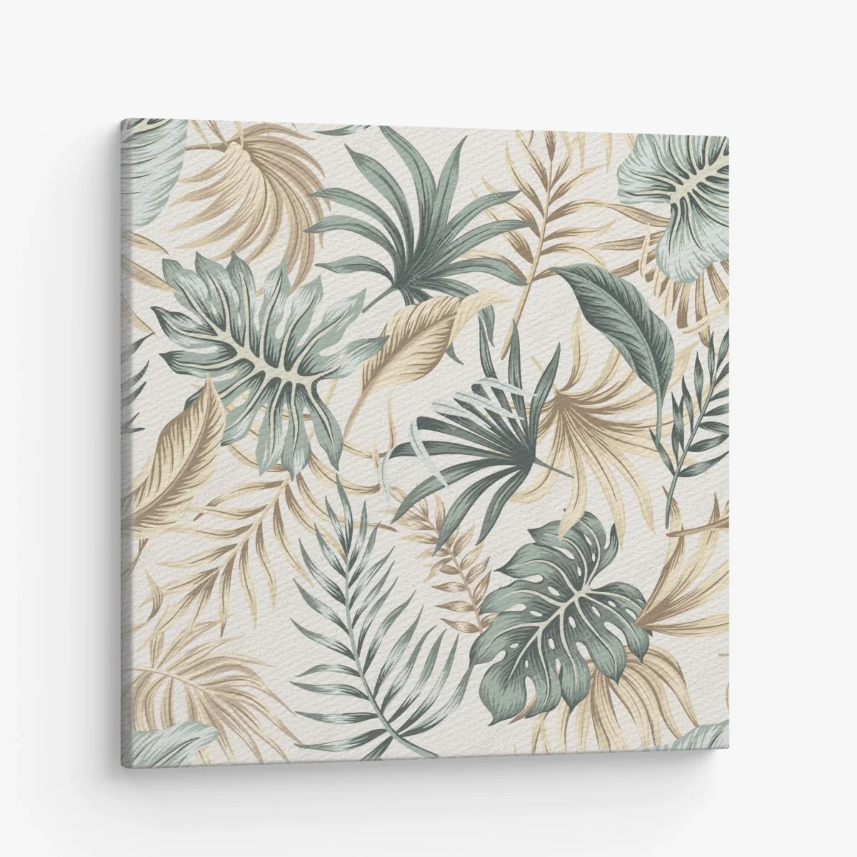 Leinwandbild tropisches botanisches blättermuster – Wallnifity® Leinwandbild tropisches botanisches blättermuster – Wallnifity®