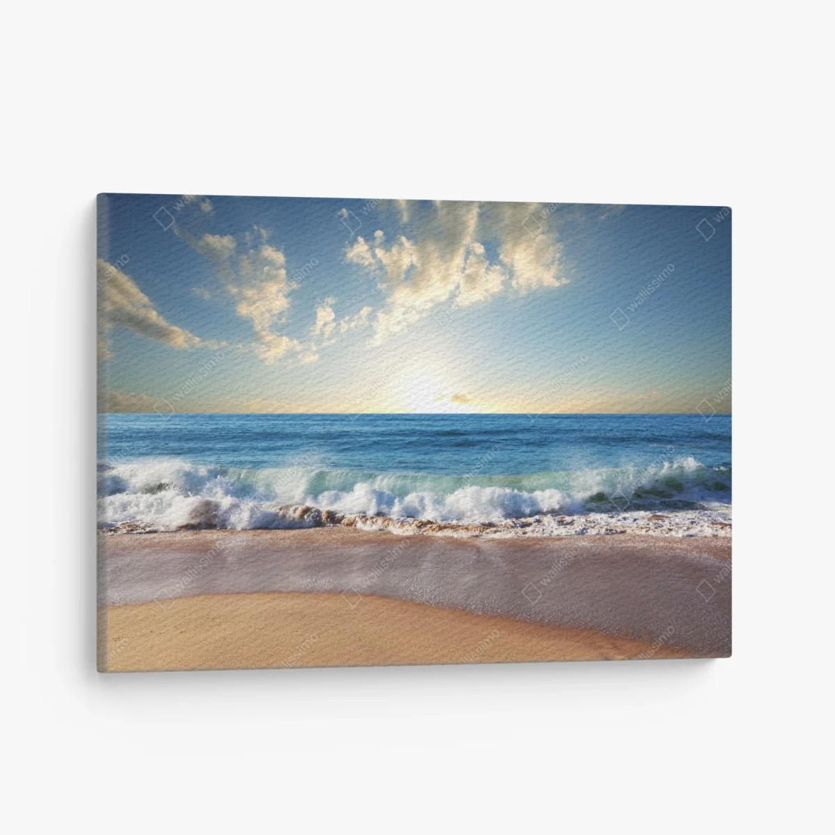 Leinwandbild ruhiger sonnenuntergang am strand – Wallnifity®