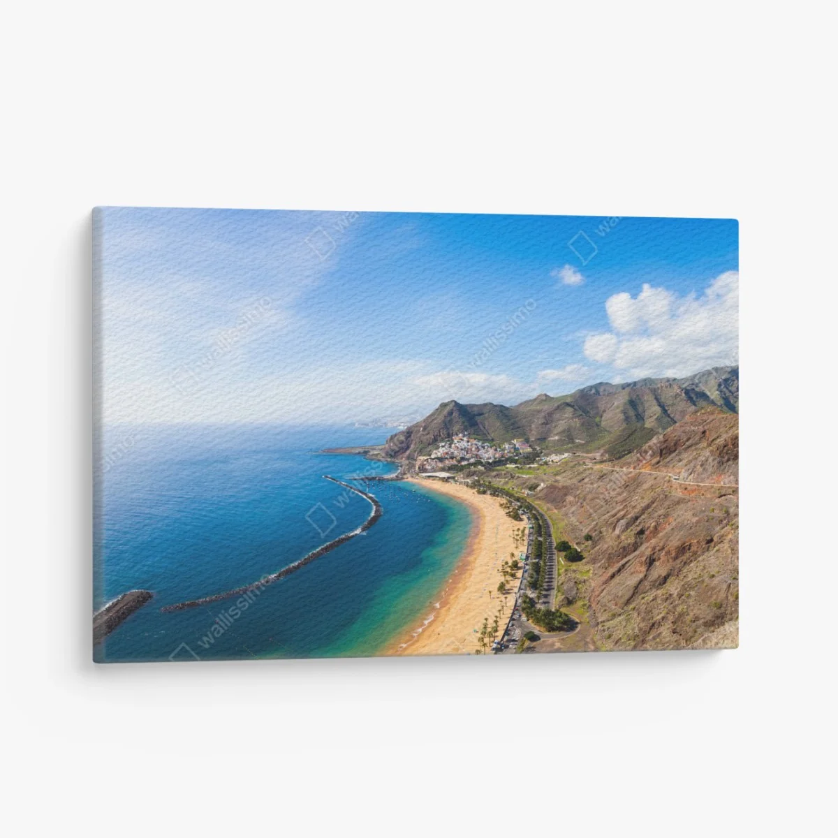 Leinwandbild strand Las Teresitas, panorama Teneriffa – Wallnifity®