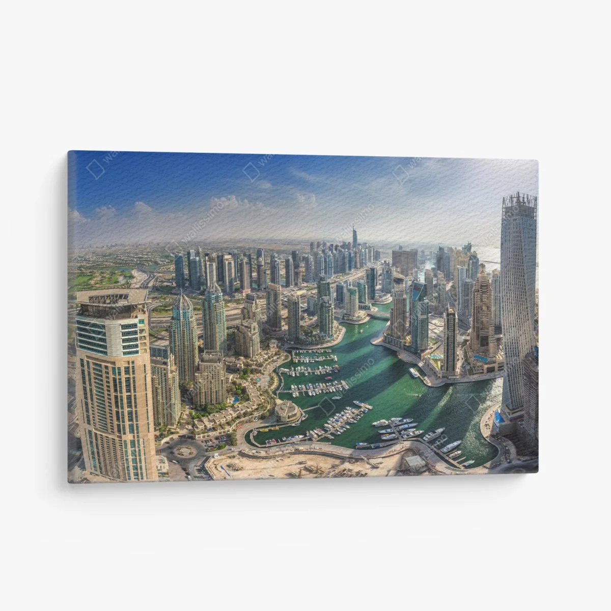 Leinwandbild Dubai Marina panorama skyline – Wallnifity® Leinwandbild Dubai Marina panorama skyline – Wallnifity®
