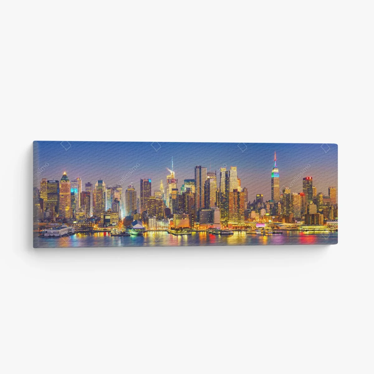 Leinwandbild Manhattan skyline bei dämmerung – Wallnifity®