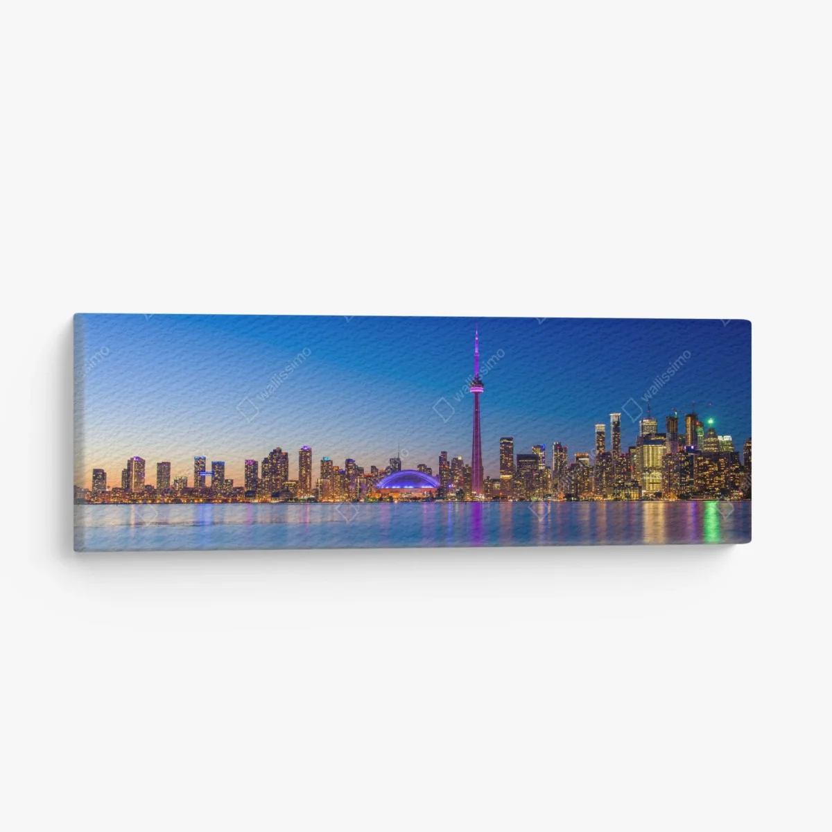Leinwandbild Toronto skyline bei dämmerung – Wallnifity® Leinwandbild Toronto skyline bei dämmerung – Wallnifity®