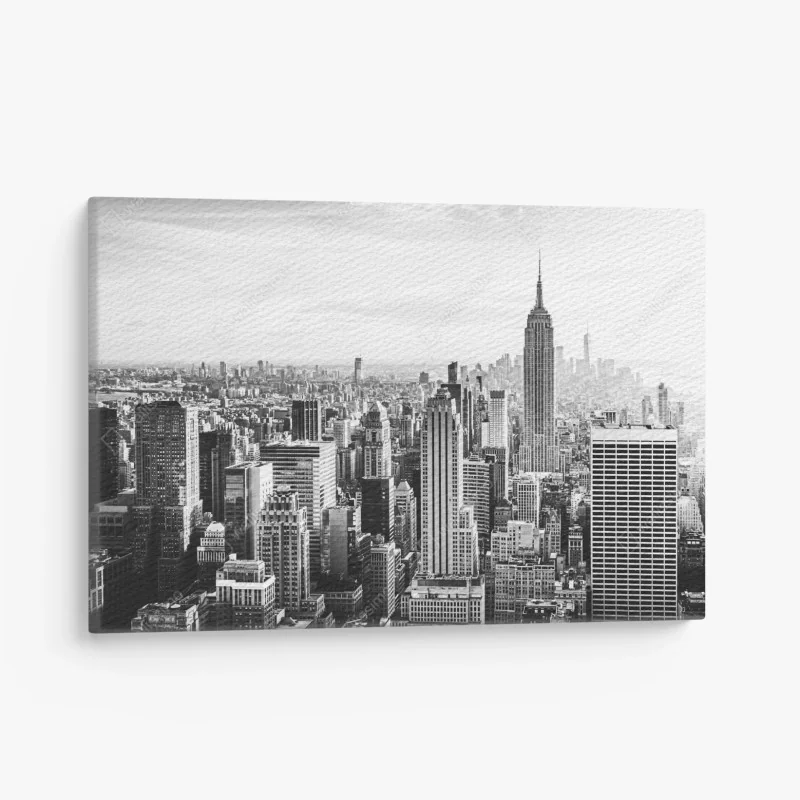 Leinwandbild New York panorama in schwarzweiß