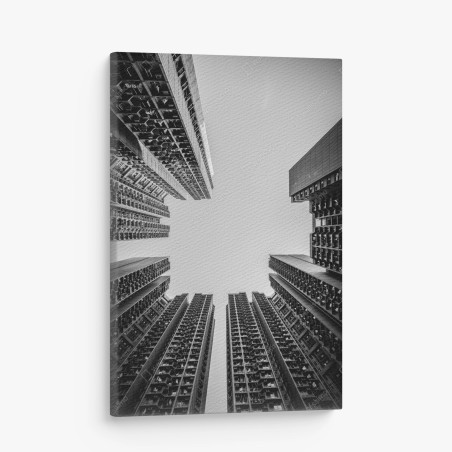 Leinwandbild städtische perspektive hochhäuser – Wallnifity®