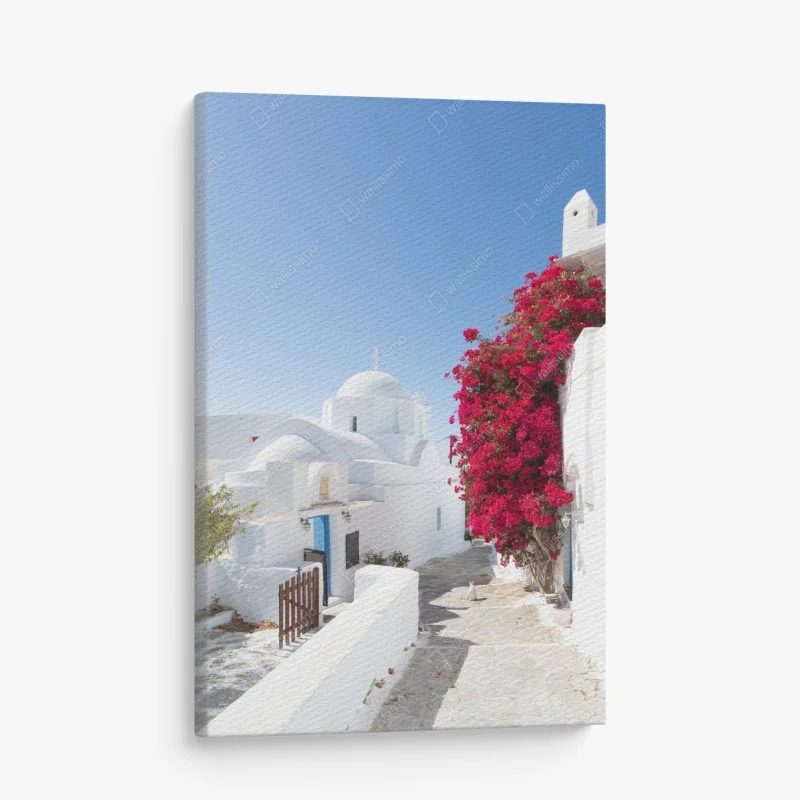 Leinwandbild lebhaftes geometrisches blumenmuster – Wallnifity®