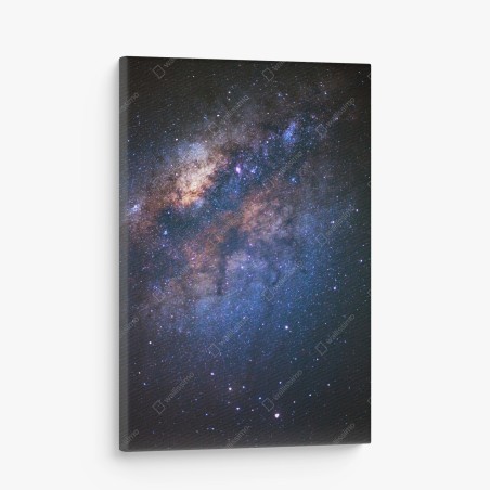 Leinwandbild milchstraße galaxie nachthimmel – Wallnifity®