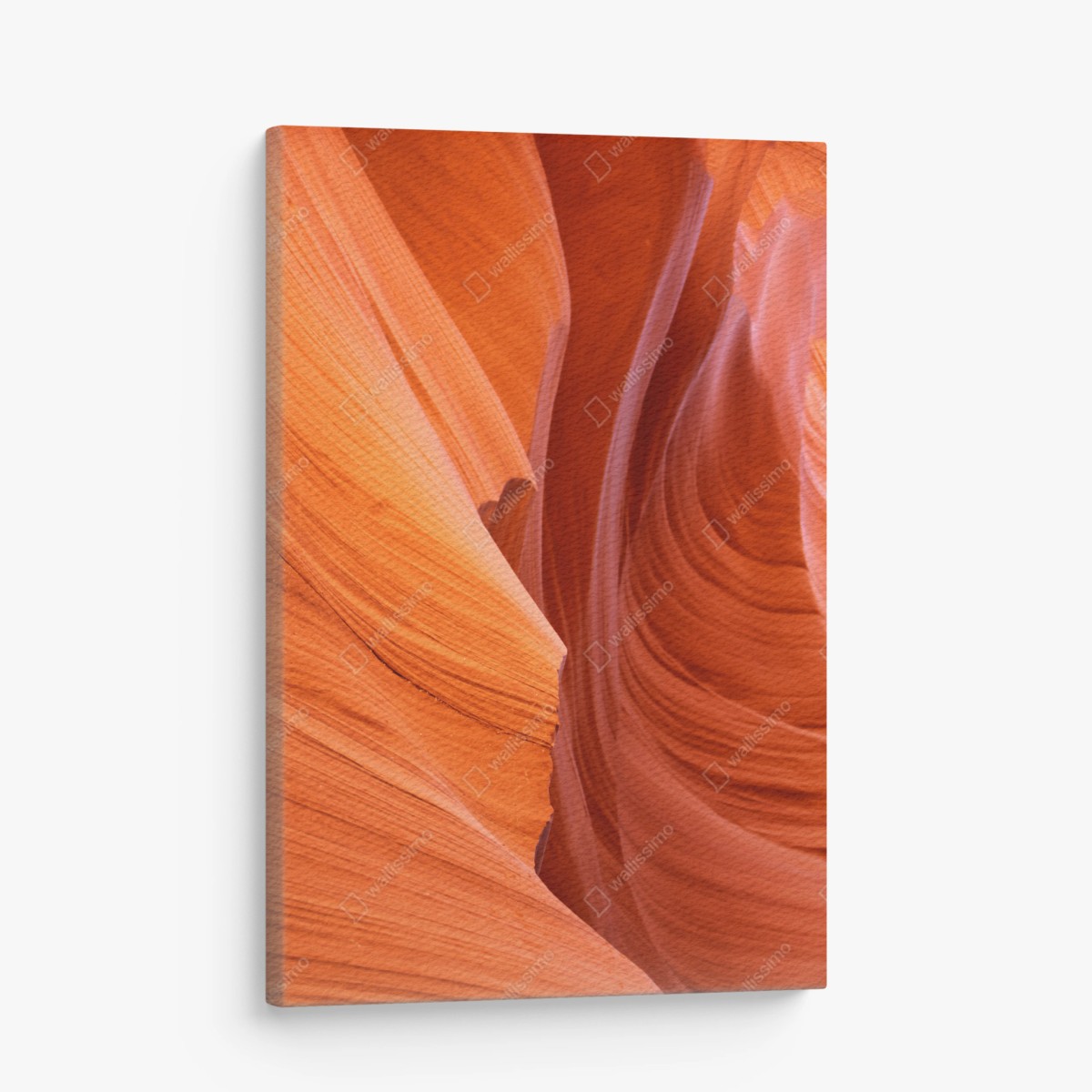 Leinwandbild warmer sandstein schlucht abstrakt – Wallnifity®