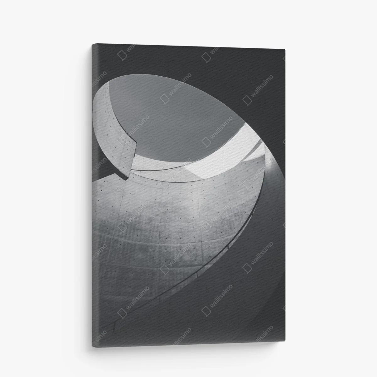 Leinwandbild geschwungene beton-spiraltreppe – Wallnifity® Leinwandbild geschwungene beton-spiraltreppe – Wallnifity®