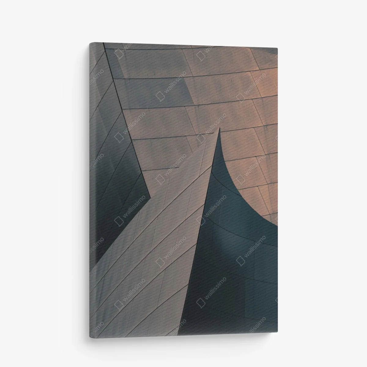 Leinwandbild geometrische architekturformen aus metall – Wallnifity® Leinwandbild geometrische architekturformen aus metall – Wallnifity®