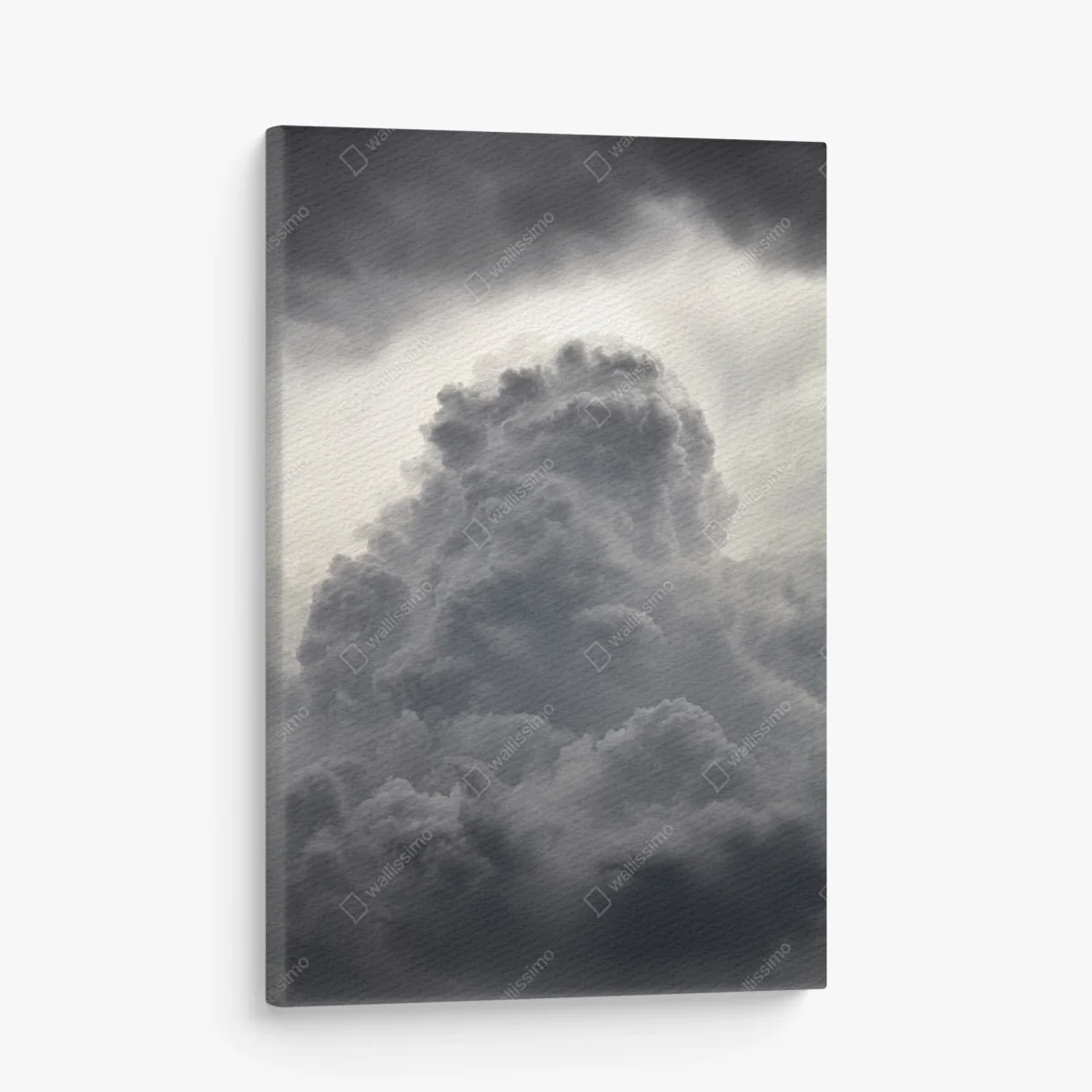 Leinwandbild dramatische graue wolkenlandschaft – Wallnifity®