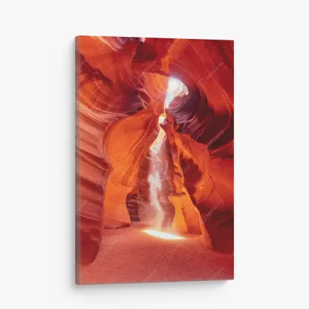 Leinwandbild sonnenstrahl in einer sandsteinschlucht – Wallnifity®