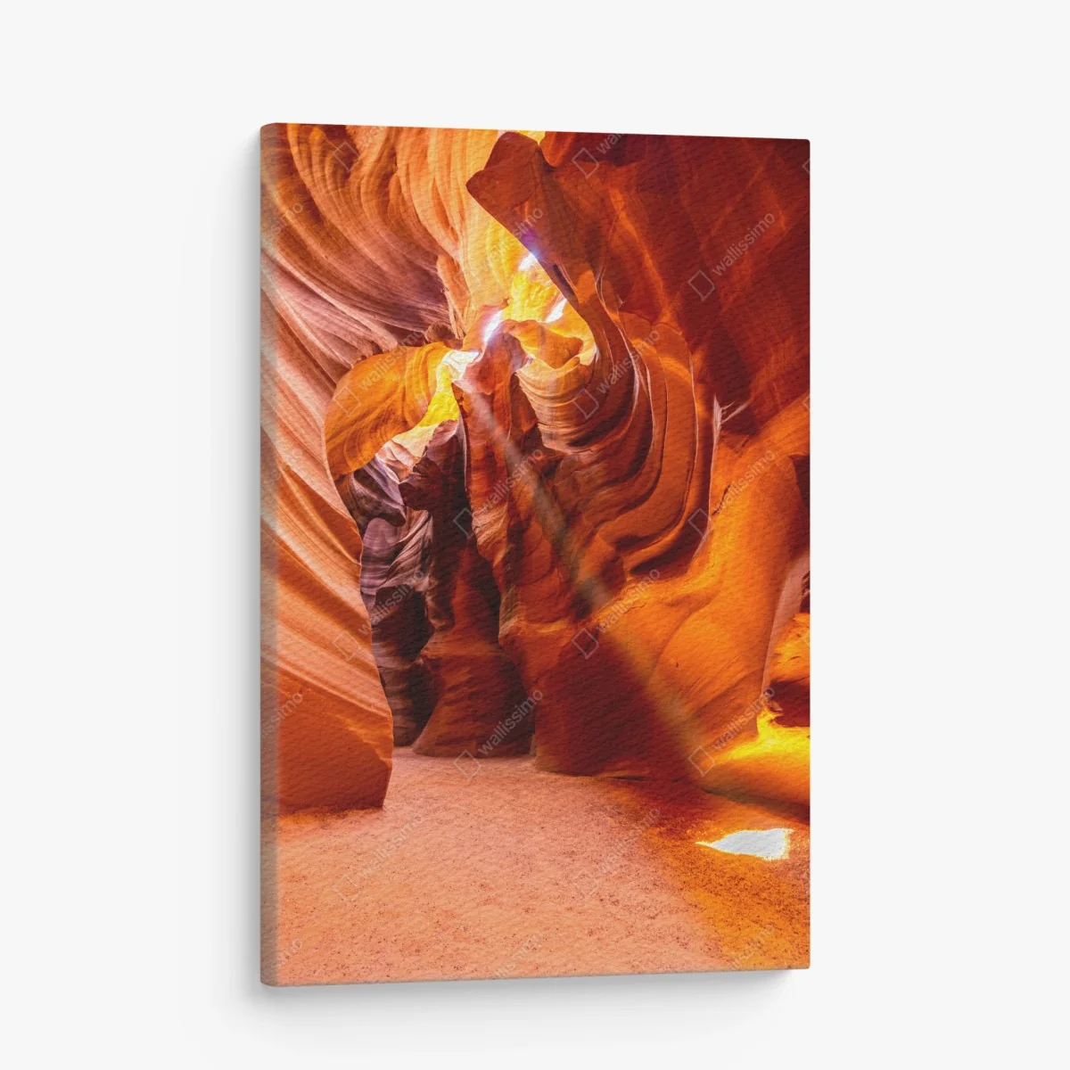 Leinwandbild Antelope Canyon licht und geschwungene sandsteinformen – Wallnifity® Leinwandbild Antelope Canyon licht und geschwungene sandsteinformen – Wallnifity®