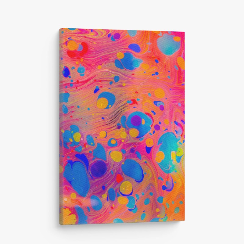 Leinwandbild osmanisches ebru marmormuster