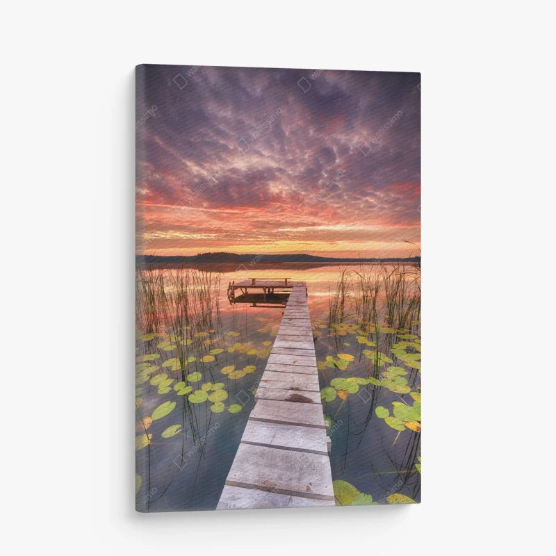 Leinwandbild Dubai skyline in der goldenen stunde – Wallnifity®