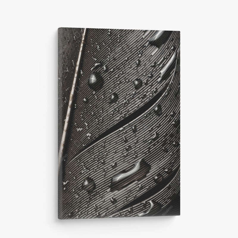 Leinwandbild ozeanblau und goldene wirbel flüssige abstraktion – Wallnifity®