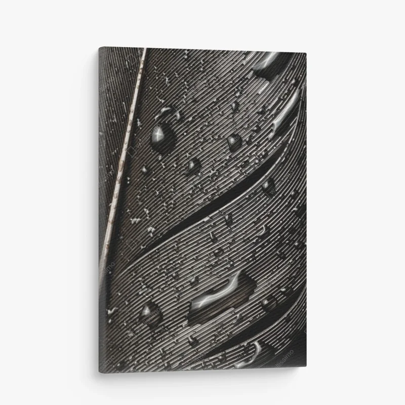 Leinwandbild hölzerner steg zum ruhigen see – Wallnifity®