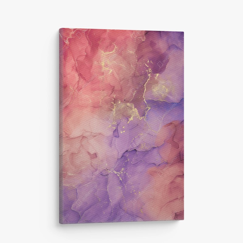 Leinwandbild ätherische rosa und lila marmoroptik