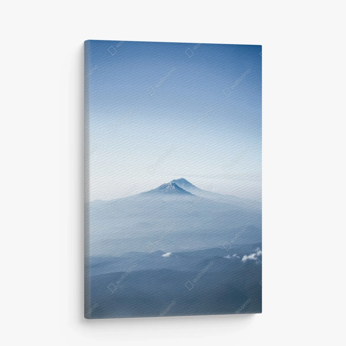 Leinwandbild neblige blaue berggipfel – Wallnifity® Leinwandbild neblige blaue berggipfel – Wallnifity®