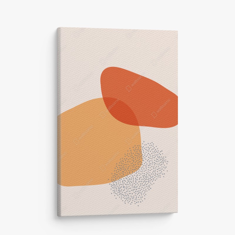 Leinwandbild warme abstrakte formen