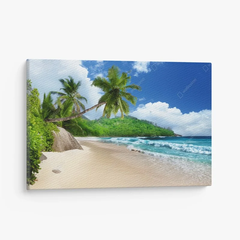 Leinwandbild tropischer türkisstrand – Wallnifity®