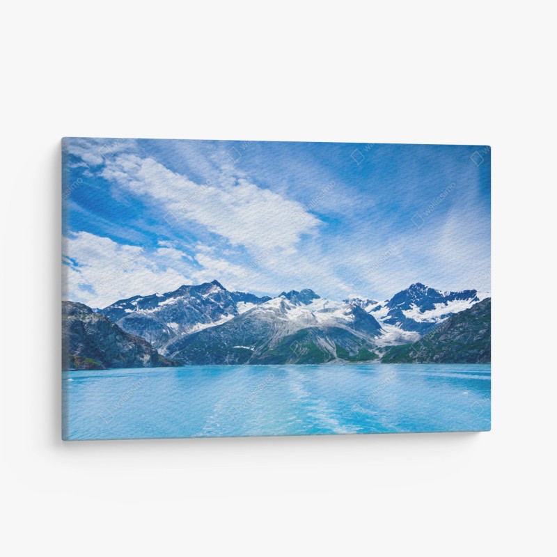 Leinwandbild sonnige gelbe 3d-abstrakte kurve – Wallnifity®