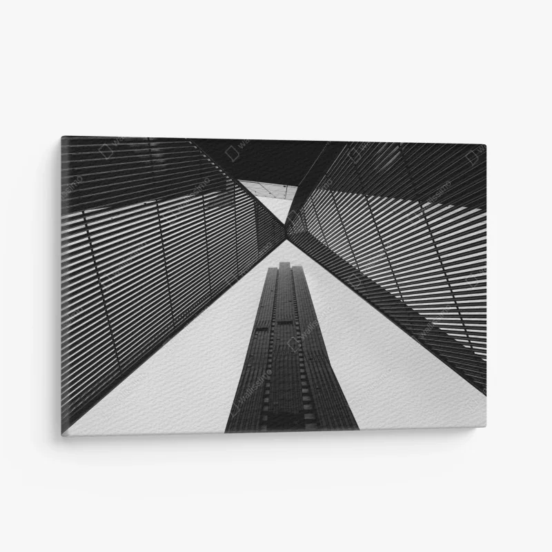 Leinwandbild Melbourne architektur in monochrom