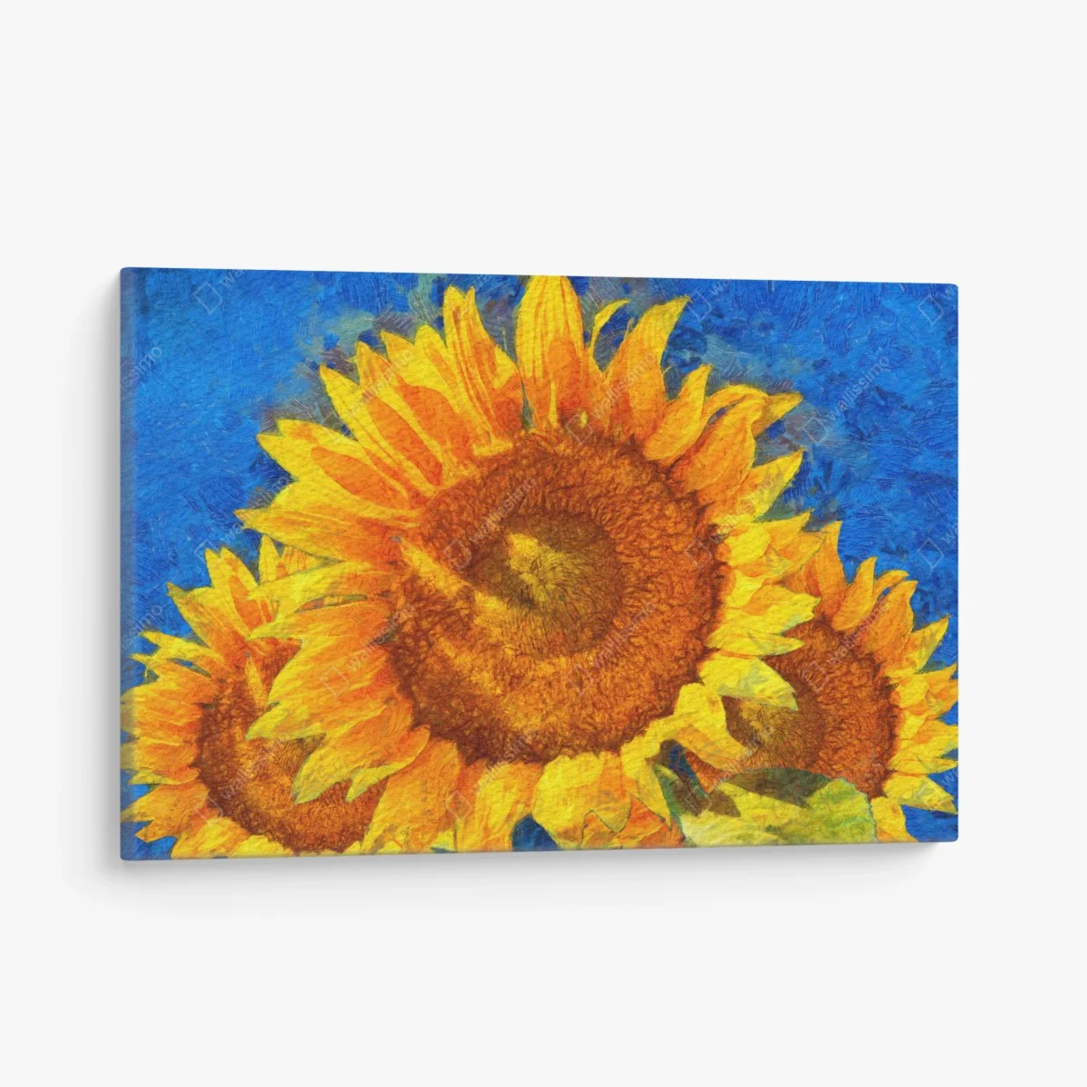 Leinwandbild lebendige sonnenblumen im stil von Van Gogh – Wallnifity®