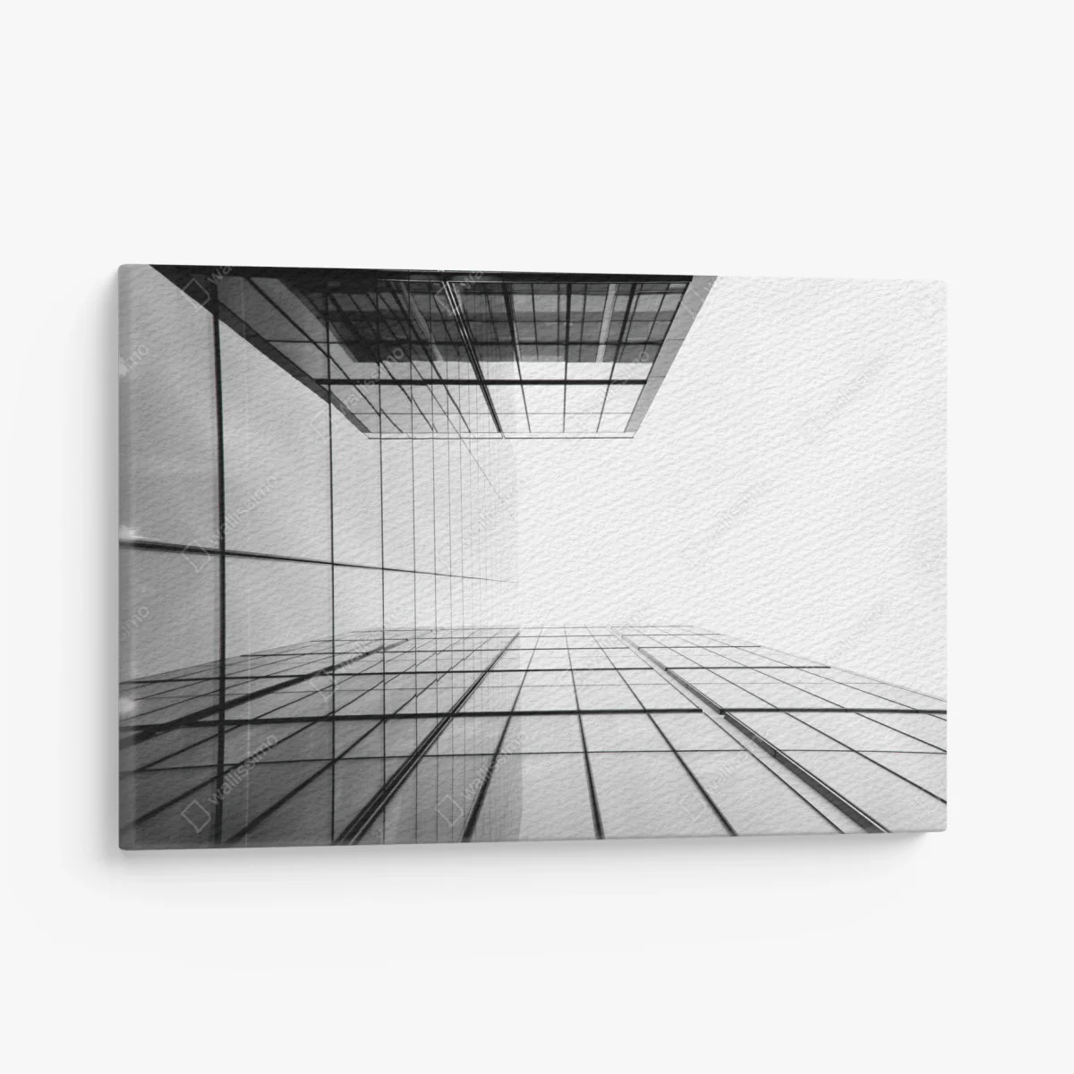 Leinwandbild minimalistische glasfassade perspektive – Wallnifity®