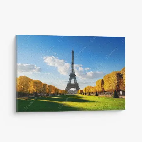 Leinwandbild frühling am Champs de Mars, Eiffelturm, Paris – Wallnifity®