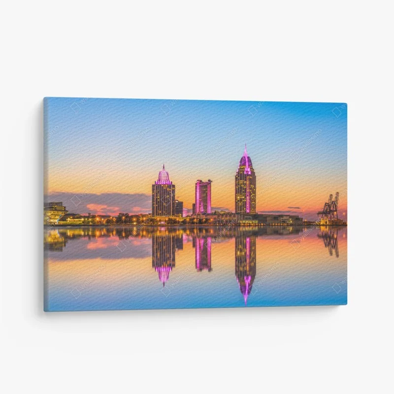 Leinwandbild Fort Lauderdale stadtskyline am meer – Wallnifity®
