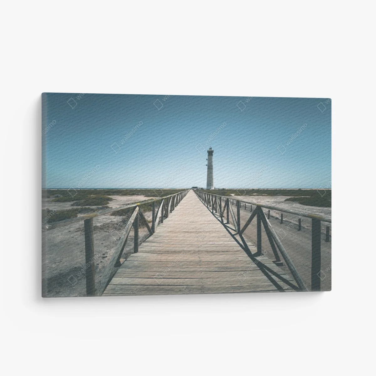 Leinwandbild leuchtturm am ende des stegs – Wallnifity® Leinwandbild leuchtturm am ende des stegs – Wallnifity®