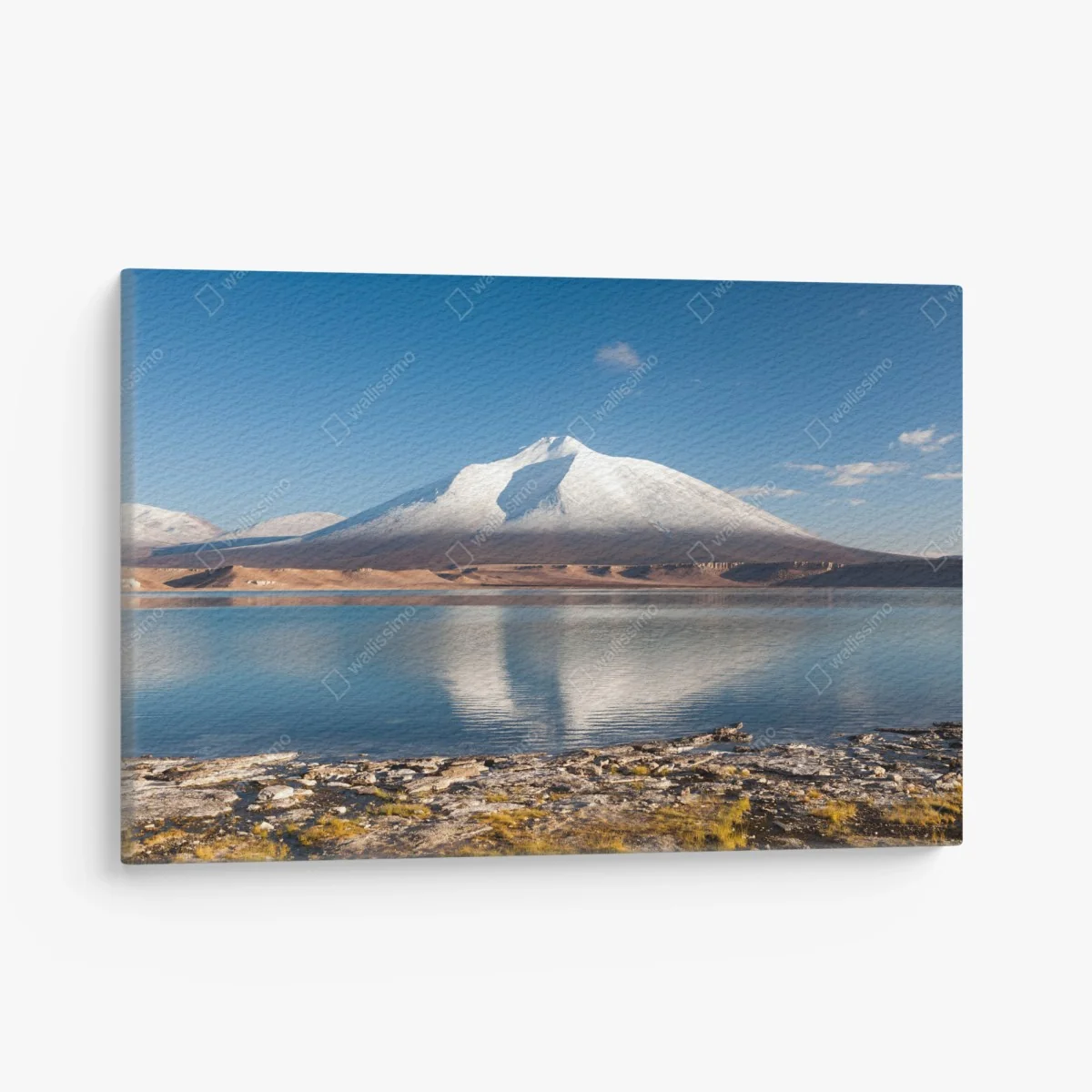 Leinwandbild Laguna Verde spiegelung in Atacama – Wallnifity®