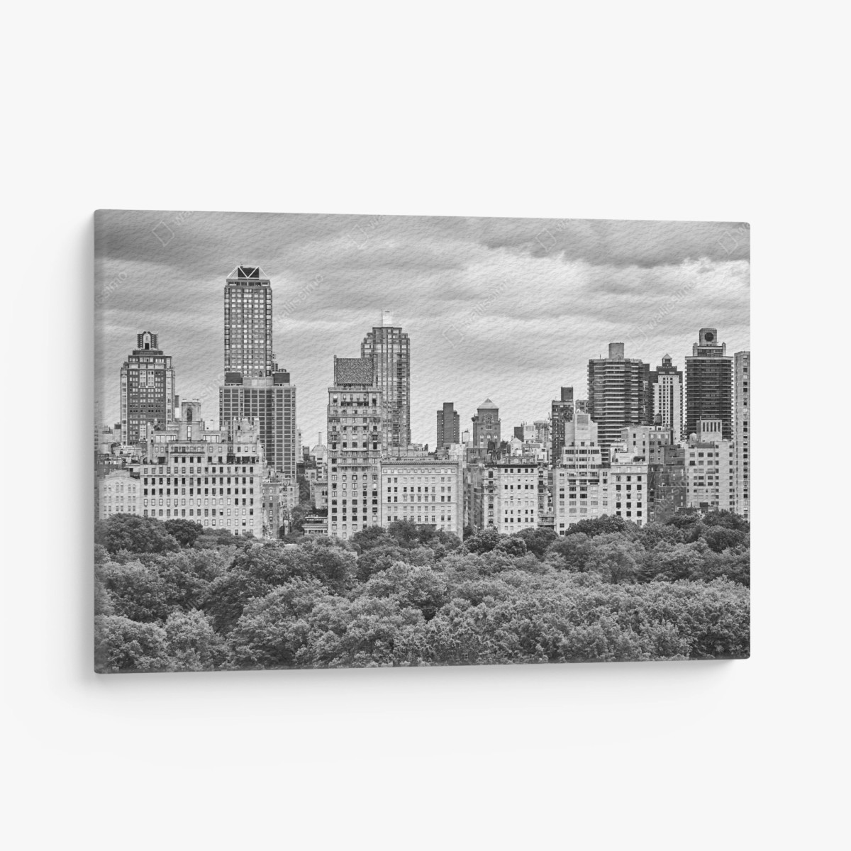 Leinwandbild Manhattan skyline in schwarzweiß – Wallnifity®