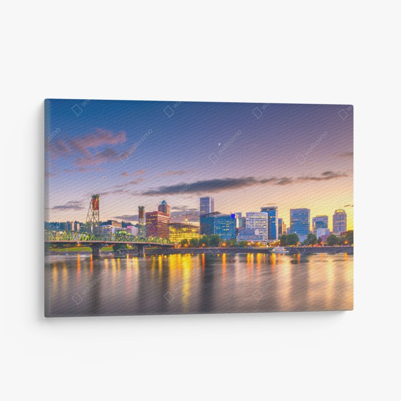 Leinwandbild warme holzspirale – Wallnifity®